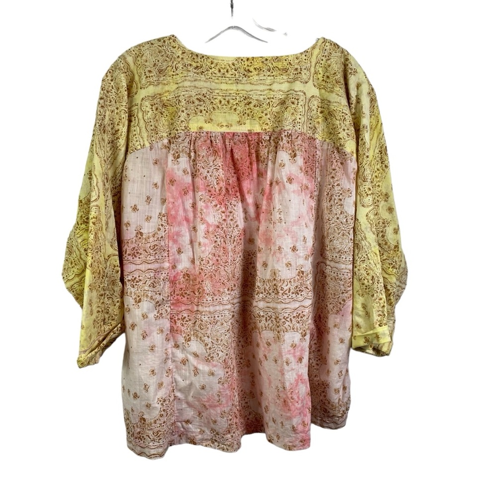 Anthropologie Pilcro The Tavi Batik Button Shirt Blouse - Picture 3 of 6